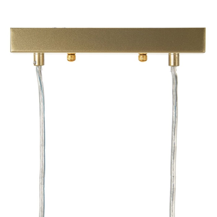 BigBuy Home Suspension 45 x 20 x 20 cm Verre Doré Métal Blanc