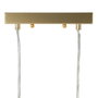 BigBuy Home Suspension 45 x 20 x 20 cm Verre Doré Métal Blanc
