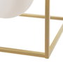 BigBuy Home Suspension 45 x 20 x 20 cm Verre Doré Métal Blanc