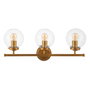 BigBuy Home Applique Murale 60 x 20 cm Verre Doré Métal