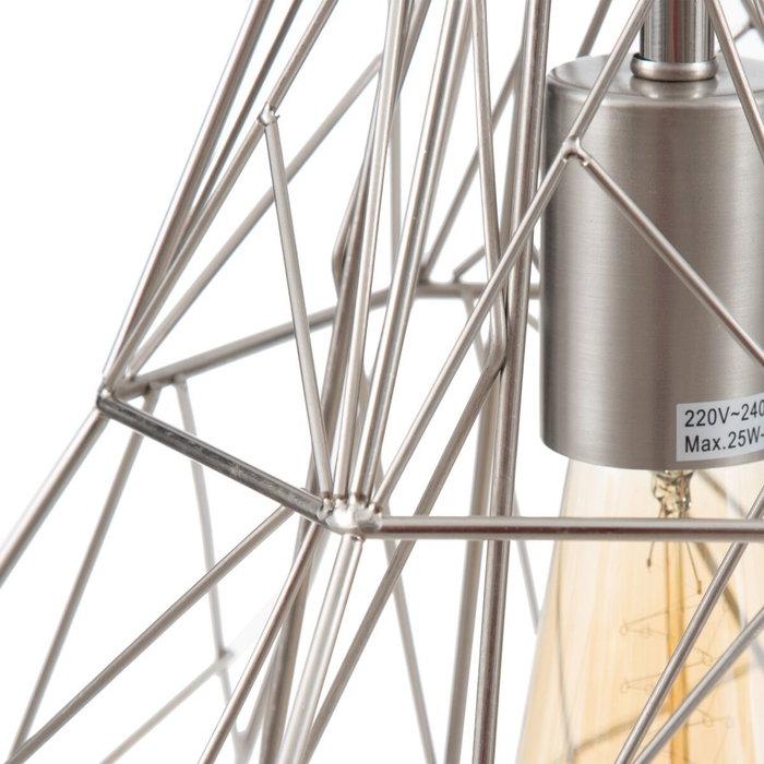 Suspension Métal Argent 35 x 35 x 45 cm Suspension Métal Argent 35 x 35 x 45 cm