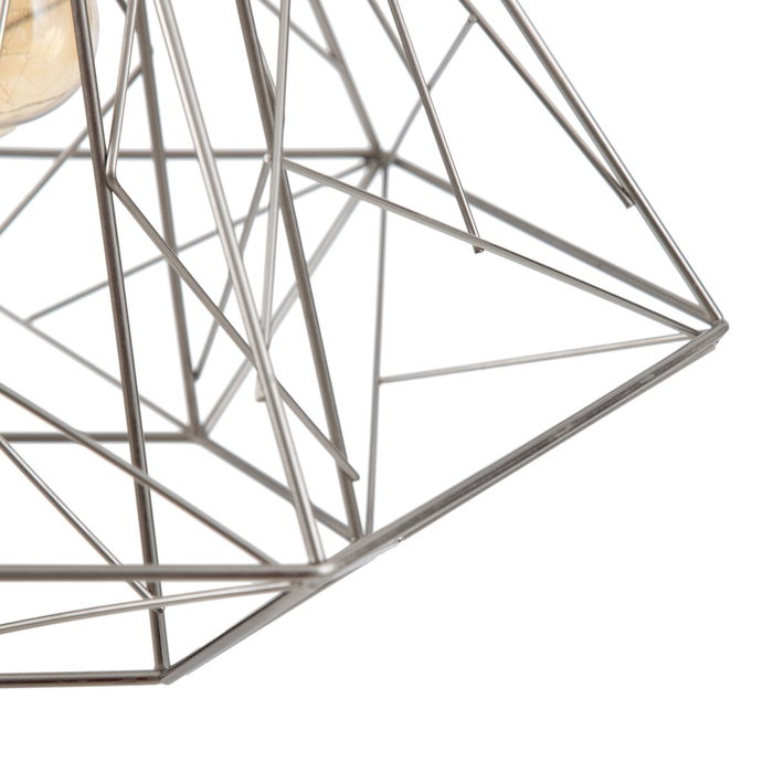 Suspension Métal Argent 35 x 35 x 45 cm Suspension Métal Argent 35 x 35 x 45 cm