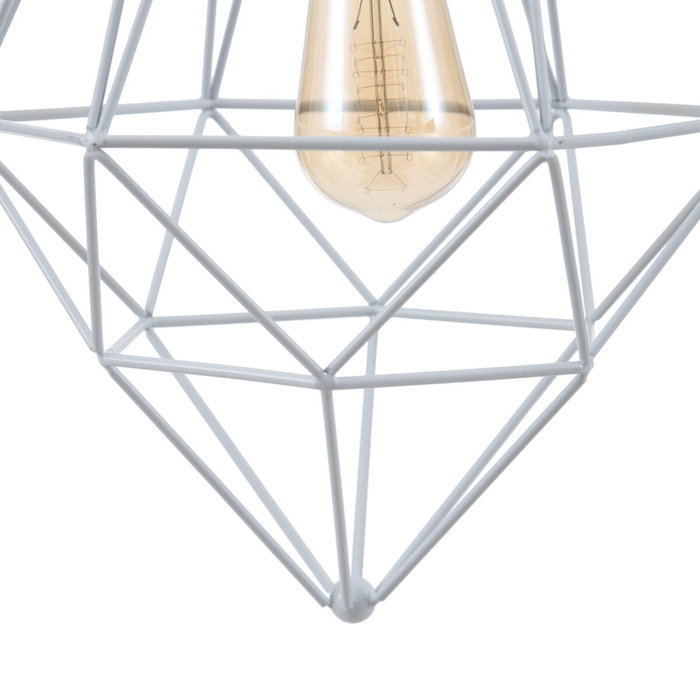 BigBuy Home Suspension Métal 26 x 26 x 46 cm Blanc BigBuy Home Suspension Métal 26 x 26 x 46 cm Blanc