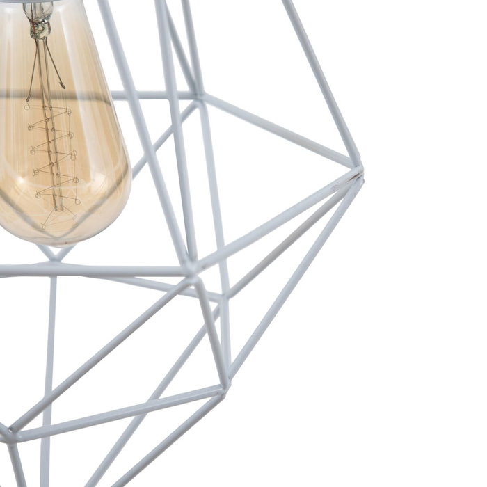 BigBuy Home Suspension Métal 26 x 26 x 46 cm Blanc BigBuy Home Suspension Métal 26 x 26 x 46 cm Blanc