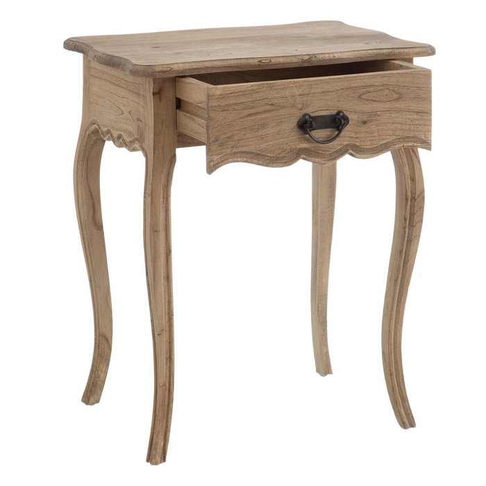 BigBuy Home Table de Nuit Naturel bois mindi BigBuy Home Table de Nuit Naturel bois mindi