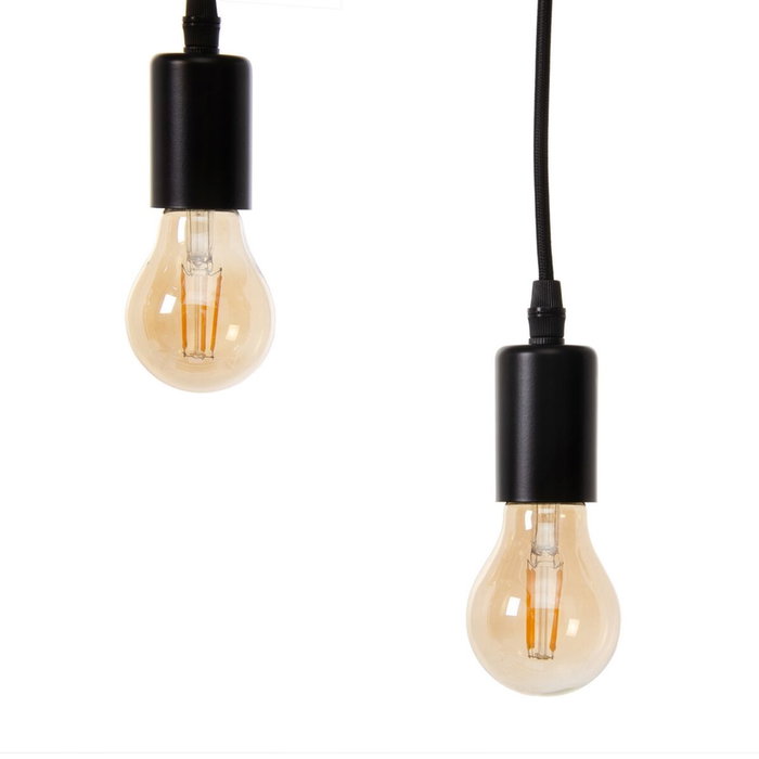 BigBuy Home Suspension 107 x 5 x 15 cm Noir Métal BigBuy Home Suspension 107 x 5 x 15 cm Noir Métal