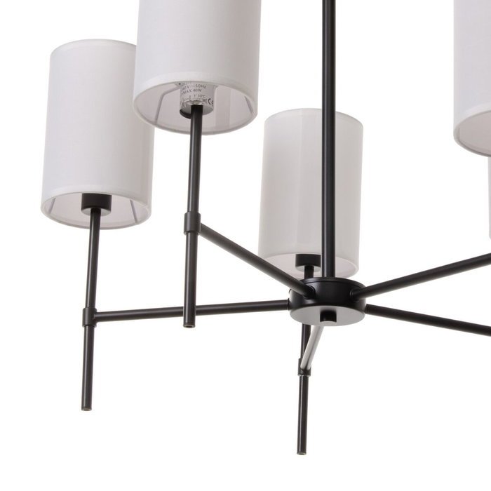 BigBuy Home Suspension 64 x 64 x 38 cm Noir et Blanc BigBuy Home Suspension 64 x 64 x 38 cm Noir et Blanc