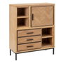 BigBuy Home Buffet SPIKE Noir et Naturel
