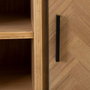 BigBuy Home Buffet SPIKE Noir et Naturel