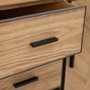 BigBuy Home Meuble d'Entrée SPIKE avec Tiroirs Naturel Métal Bois