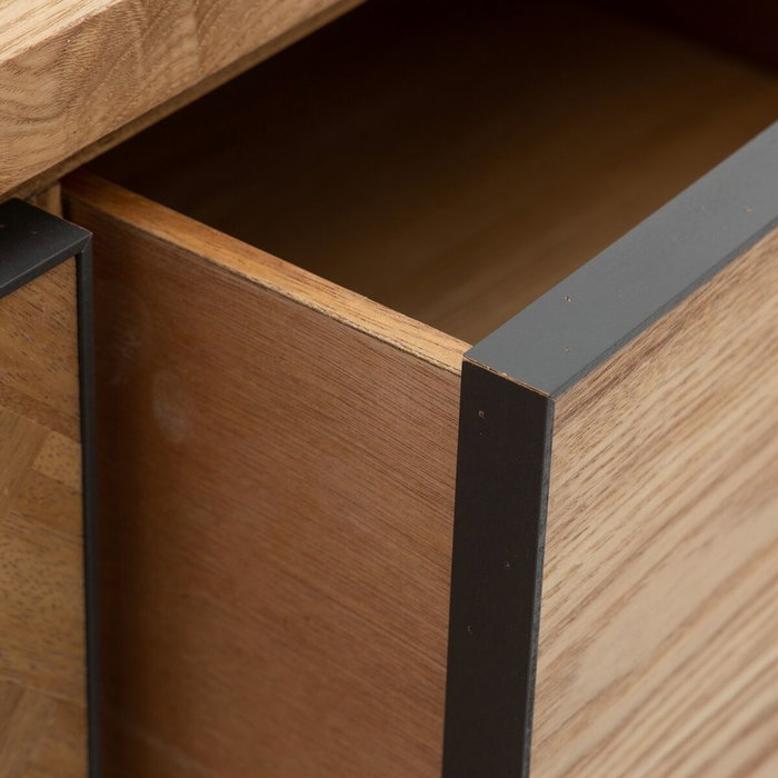 BigBuy Home Meuble d'Entrée SPIKE avec Tiroirs Naturel Métal Bois BigBuy Home Meuble d'Entrée SPIKE avec Tiroirs Naturel Métal Bois