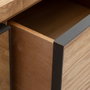 BigBuy Home Meuble d'Entrée SPIKE avec Tiroirs Naturel Métal Bois