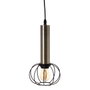 BigBuy Home Suspension Noir et Doré Métal 16 x 16 x 30 cm