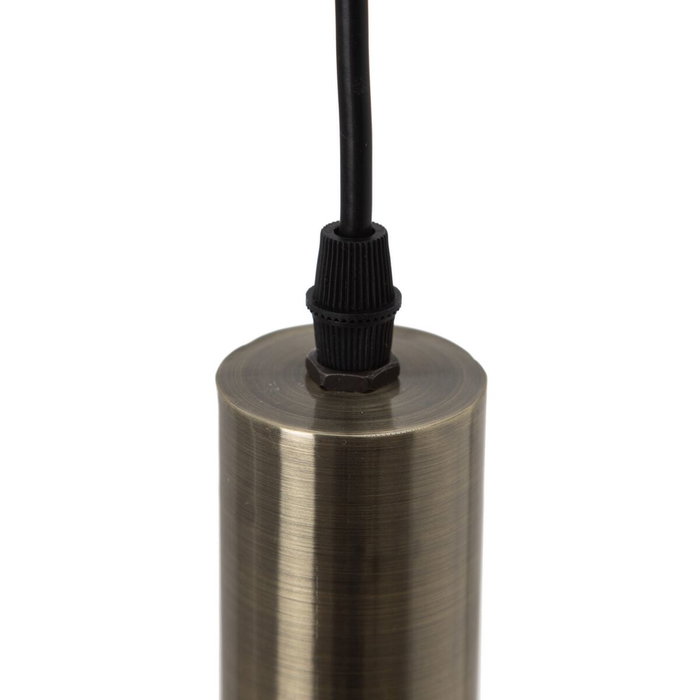 BigBuy Home Suspension Noir et Doré Métal 16 x 16 x 30 cm BigBuy Home Suspension Noir et Doré Métal 16 x 16 x 30 cm