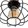 BigBuy Home Suspension Noir et Doré Métal 16 x 16 x 30 cm