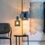 BigBuy Home Suspension Verre Métal Argent 28 x 28 x 120 cm