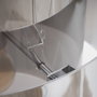 BigBuy Home Suspension Verre Métal Argent 28 x 28 x 120 cm