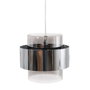 BigBuy Home Suspension Verre Métal Argent 28 x 28 x 120 cm