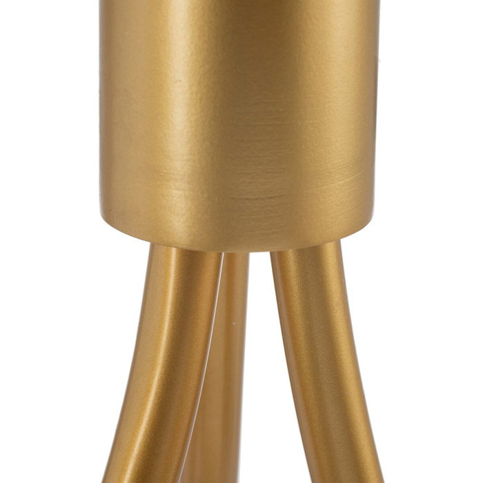 Suspension 22 x 22 x 120 cm Verre Doré Métal