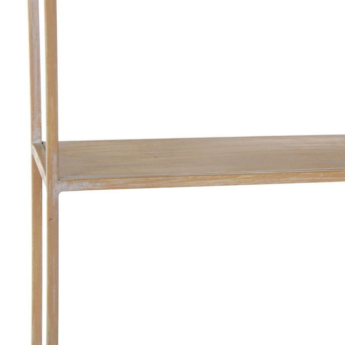Étagère 43 x 13 x 84 cm Naturel Métal Blanc