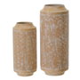 BigBuy Home Bougeoir 22,5 x 22,5 x 50 cm Naturel Métal