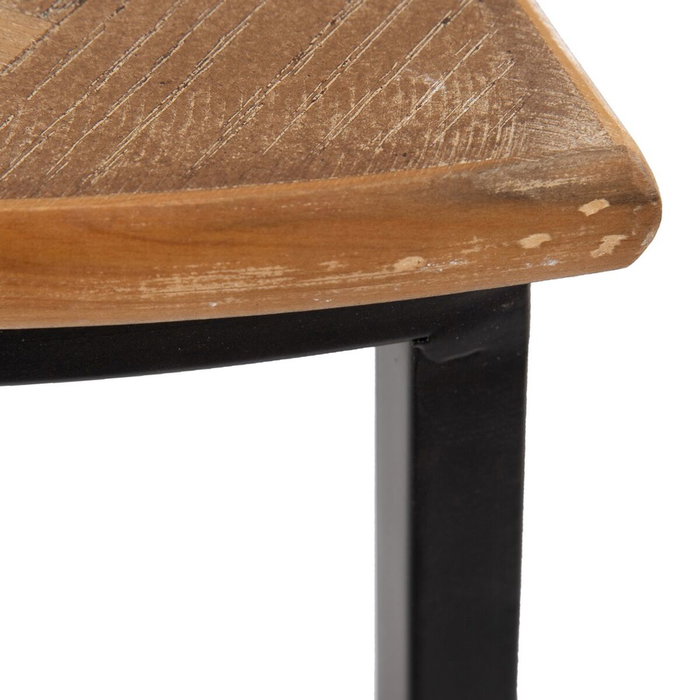 BigBuy Home Table d'appoint Marron Noir (Lot de 2) BigBuy Home Table d'appoint Marron Noir (Lot de 2)