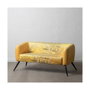 BigBuy Garden Canapé de jardin 140 x 71 x 71 cm Velours Jaune
