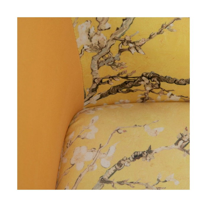 BigBuy Garden Canapé de jardin 140 x 71 x 71 cm Velours Jaune