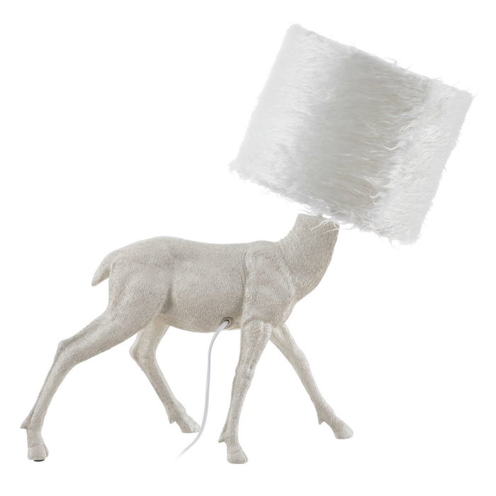 BigBuy Home Lampe de bureau design animalier Blanc