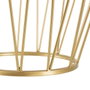 BigBuy Home Table d'appoint Circulaire en Marbre et Métal Doré