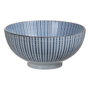 BigBuy Home Saladier en Porcelaine Bleu et Blanc 20 x 20 x 9,5 cm