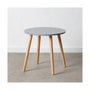 BigBuy Home Table d'appoint circulaire Naturel Gris Bois DMF