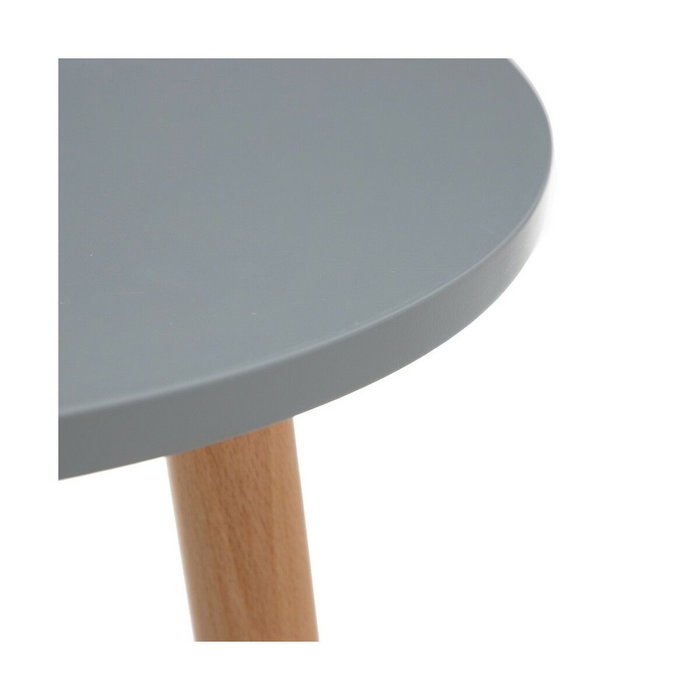 BigBuy Home Table d'appoint circulaire Naturel Gris Bois DMF BigBuy Home Table d'appoint circulaire Naturel Gris Bois DMF
