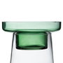 BigBuy Home Bougeoir Vert en Verre