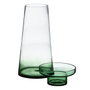 BigBuy Home Bougeoir Vert en Verre