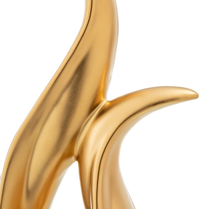 BigBuy Home Figurine Décorative Dorée