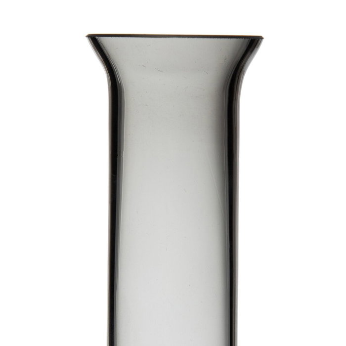 BigBuy Home Vase Gris verre 12 x 12 x 33 cm BigBuy Home Vase Gris verre 12 x 12 x 33 cm