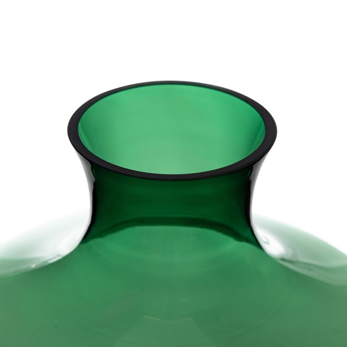 BigBuy Home Vase Vert en verre 21 x 21 x 25 cm