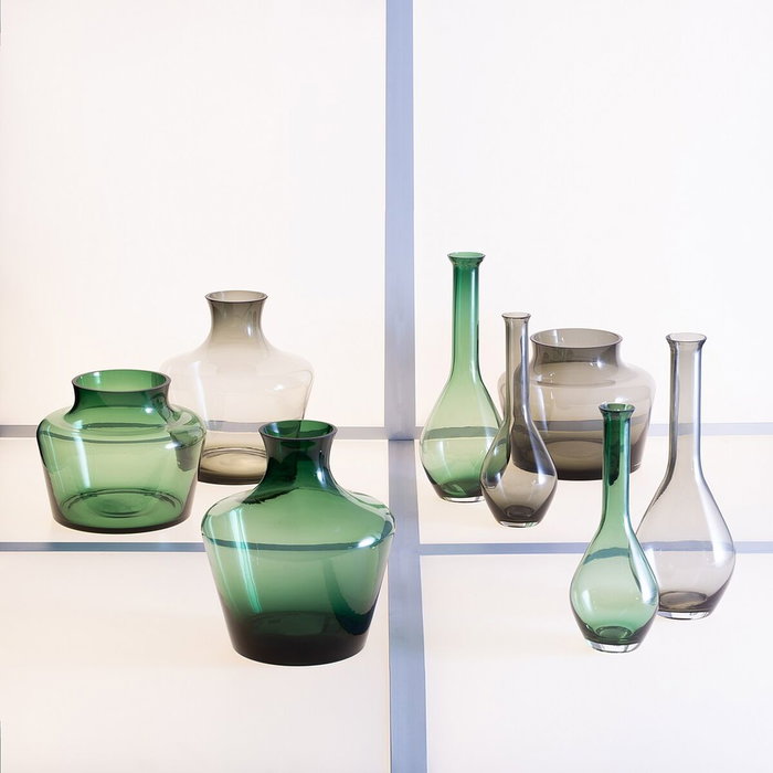 BigBuy Home Vase Vert en verre 21 x 21 x 25 cm