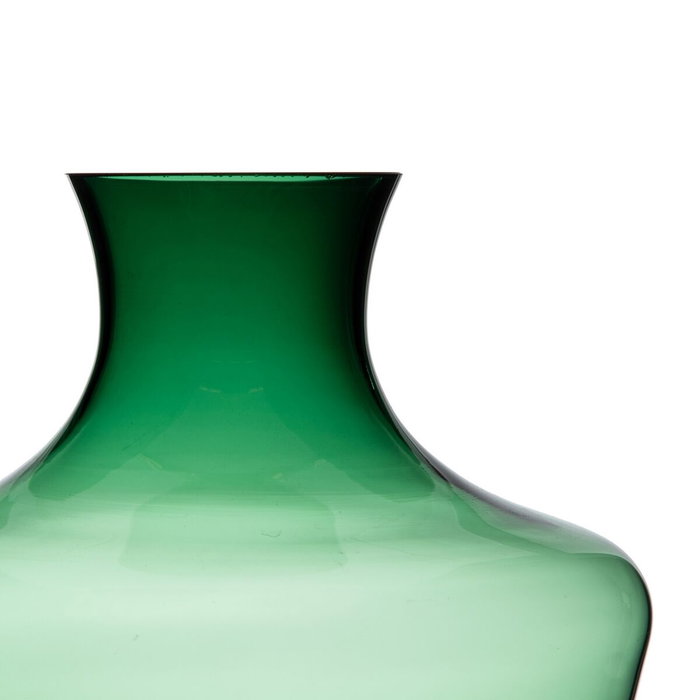 BigBuy Home Vase Vert en verre 21 x 21 x 25 cm