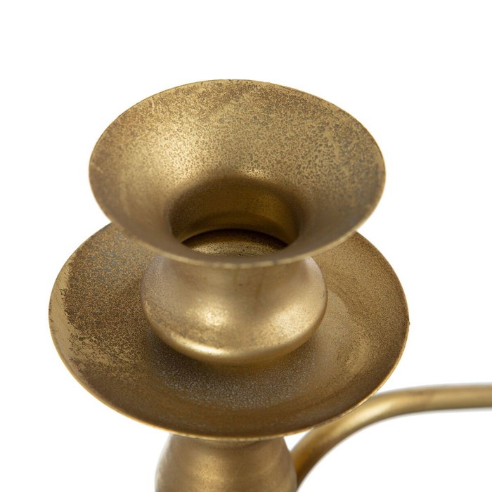 BigBuy Home Pot à Bougie Doré Métal BigBuy Home Pot à Bougie Doré Métal