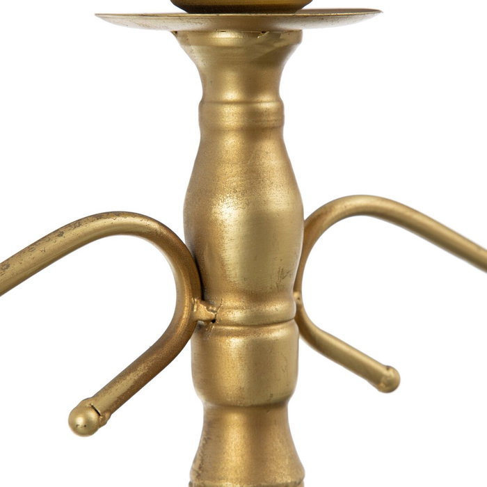 BigBuy Home Pot à Bougie Doré Métal BigBuy Home Pot à Bougie Doré Métal