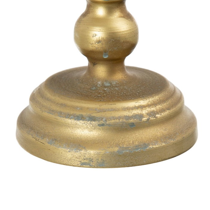 BigBuy Home Pot à Bougie Doré Métal BigBuy Home Pot à Bougie Doré Métal