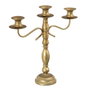 BigBuy Home Pot à Bougie Doré Métal