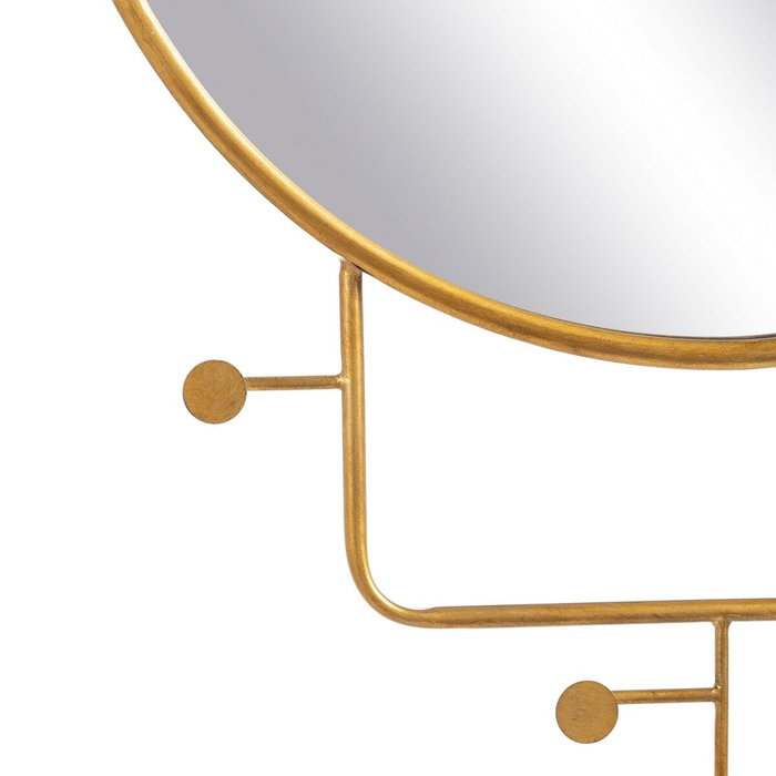 BigBuy Home Miroir mural Doré 76 x 6 x 104 cm BigBuy Home Miroir mural Doré 76 x 6 x 104 cm