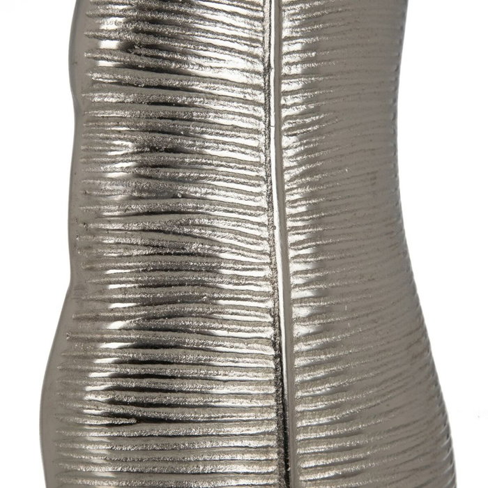 BigBuy Home Vase Métal Argent 17 x 9 x 44 cm