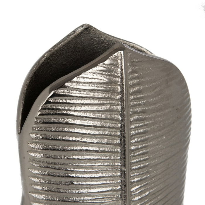 BigBuy Home Vase Métal Argent 17 x 9 x 44 cm
