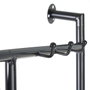 BigBuy Home Porte-manteau Verre Noir Doré Métal
