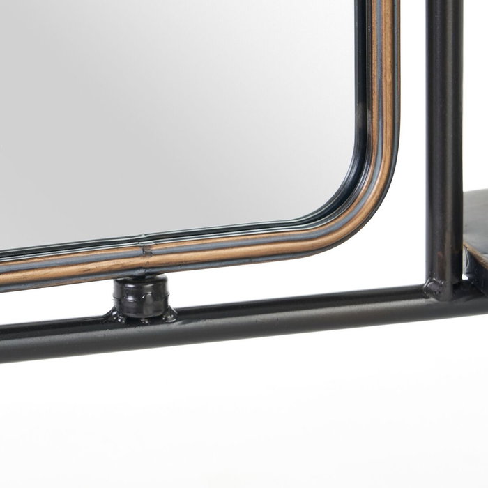 BigBuy Home Porte-manteau Verre Noir Doré Métal BigBuy Home Porte-manteau Verre Noir Doré Métal