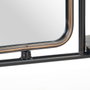 BigBuy Home Porte-manteau Verre Noir Doré Métal
